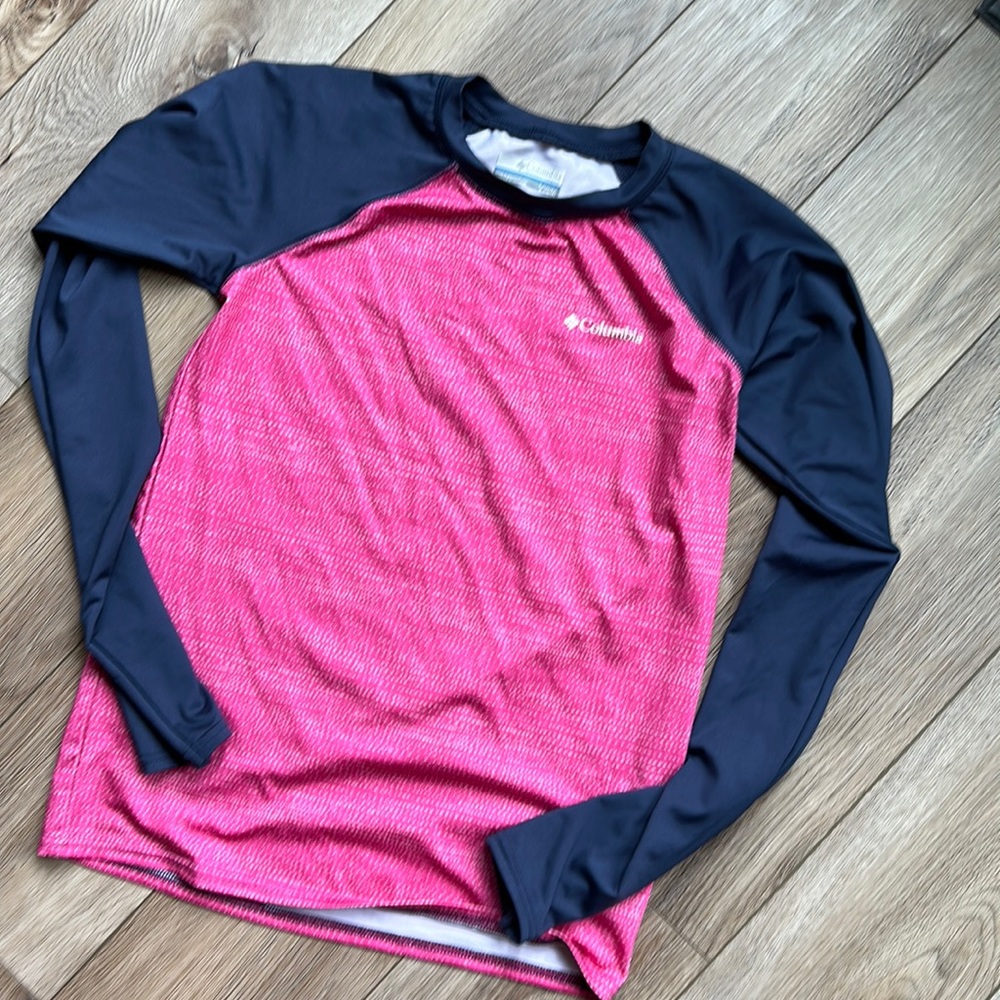 Columbia Girls L (14-16) long sleeve rash guard